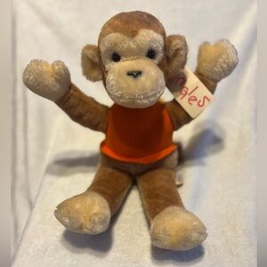 Vintage Dakin's Jingles Mutters Monkey plush toy 15” 1979 with tags RARE